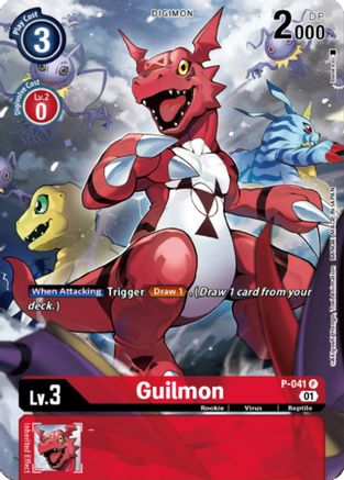 Guilmon (Digimon Royal Knights Card Set) (P-041) [Digimon Promotion Cards] Foil - Deck Out Gaming