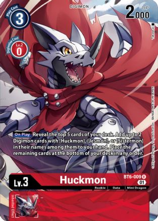 Huckmon (Digimon Royal Knights Card Set) (BT6-009) [Double Diamond] Foil - Deck Out Gaming