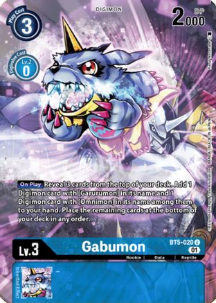 Gabumon (Digimon Royal Knights Card Set) (BT5-020) [Battle of Omni] Foil - Deck Out Gaming