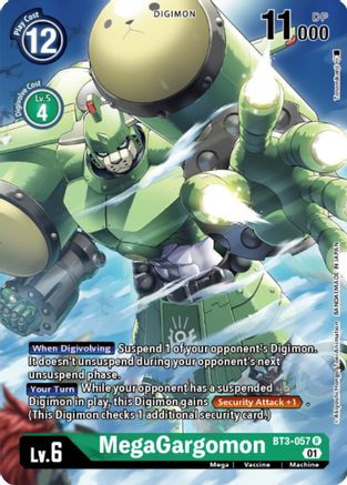 MegaGargomon (Digimon Card Game Deck Box Set) (BT3-057) [Release Special Booster] Foil - Deck Out Gaming