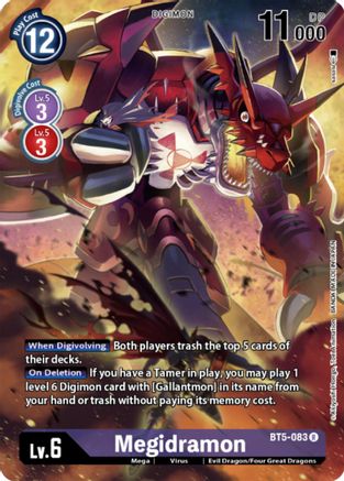 Megidramon (Digimon Card Game Deck Box Set) (BT5-083) [Battle of Omni] Foil - Deck Out Gaming