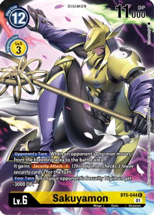 Sakuyamon (Digimon Card Game Deck Box Set) (BT5-044) [Battle of Omni] Foil - Deck Out Gaming