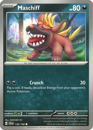 Maschiff - 136/198 (136) [SV01: Scarlet & Violet Base Set] - Deck Out Gaming