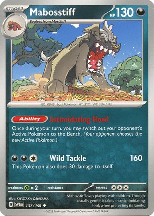Mabosstiff - 137/198 (137) [SV01: Scarlet & Violet Base Set] - Deck Out Gaming