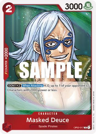 Masked Deuce (OP02-017) [Paramount War] Foil - Deck Out Gaming
