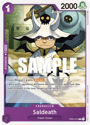 Saldeath (OP02-074) [Paramount War] - Deck Out Gaming