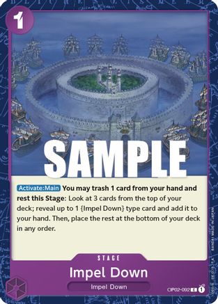 Impel Down (OP02-092) [Paramount War] - Deck Out Gaming