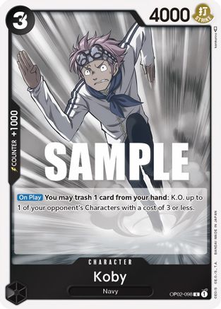 Koby (OP02-098) [Paramount War] Foil - Deck Out Gaming