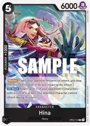 Hina (OP02-110) [Paramount War] Foil - Deck Out Gaming