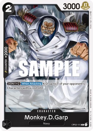 Monkey.D.Garp (115) (OP02-115) [Paramount War] Foil - Deck Out Gaming