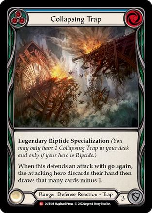 Collapsing Trap (OUT103) [Outsiders] Rainbow Foil - Deck Out Gaming