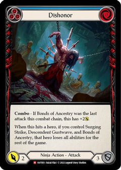 Dishonor (OUT051) [Outsiders] Rainbow Foil - Deck Out Gaming