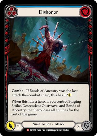 Dishonor (OUT051) [Outsiders] - Deck Out Gaming