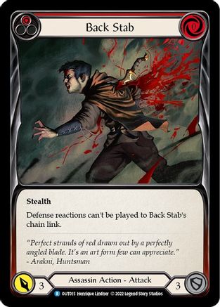 Back Stab (Red) (OUT015) [Outsiders] - Deck Out Gaming