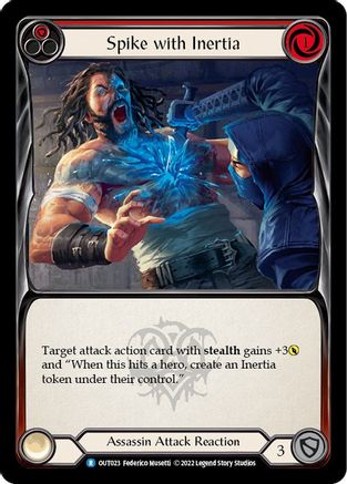 Spike with Inertia (OUT023) [Outsiders] Rainbow Foil - Deck Out Gaming