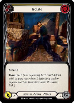 Isolate (Yellow) (OUT028) [Outsiders] Rainbow Foil - Deck Out Gaming