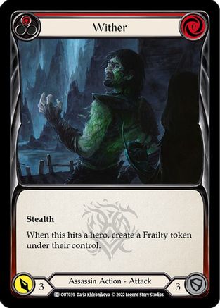 Wither (Red) (OUT039) [Outsiders] - Deck Out Gaming