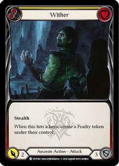 Wither (Yellow) (OUT040) [Outsiders] Rainbow Foil - Deck Out Gaming