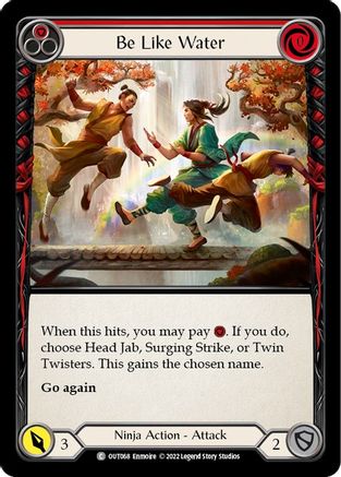 Be Like Water (Red) (OUT068) [Outsiders] - Deck Out Gaming