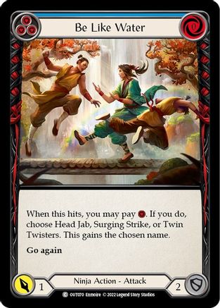 Be Like Water (Blue) (OUT070) [Outsiders] - Deck Out Gaming