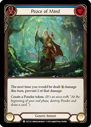 Peace of Mind (Blue) (OUT233) [Outsiders] - Deck Out Gaming