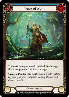 Peace of Mind (Blue) (OUT233) [Outsiders] Rainbow Foil - Deck Out Gaming