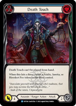 Death Touch (Blue) (OUT164) [Outsiders] - Deck Out Gaming