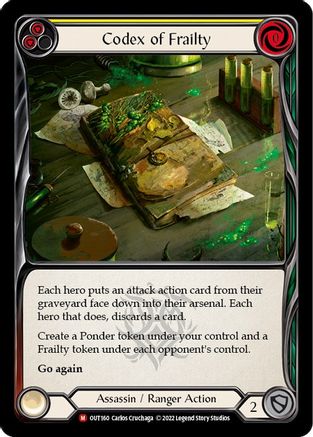Codex of Frailty (OUT160) [Outsiders] - Deck Out Gaming