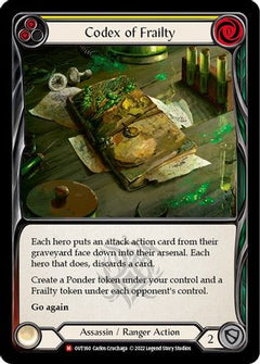 Codex of Frailty (OUT160) [Outsiders] Rainbow Foil - Deck Out Gaming