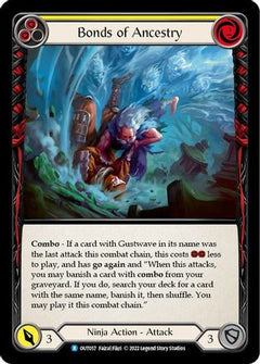 Bonds of Ancestry (Yellow) (OUT057) [Outsiders] Rainbow Foil - Deck Out Gaming