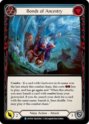 Bonds of Ancestry (Blue) (OUT058) [Outsiders] - Deck Out Gaming