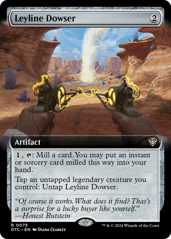 Leyline Dowser (Extended Art) (75) [Outlaws of Thunder Junction Commander] - Deck Out Gaming