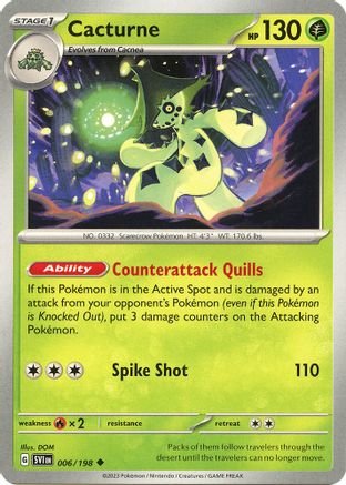 Cacturne - 006/198 (6) [SV01: Scarlet & Violet Base Set] - Deck Out Gaming