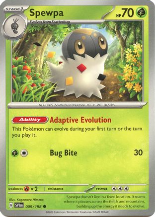 Spewpa (9) [SV01: Scarlet & Violet Base Set] - Deck Out Gaming