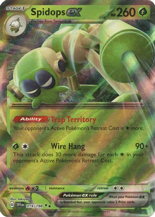 Spidops ex - 019/198 (19) [SV01: Scarlet & Violet Base Set] Holofoil - Deck Out Gaming