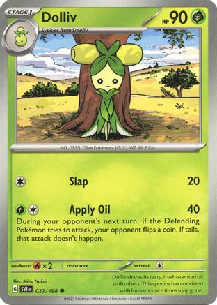 Dolliv - 022/198 (22) [SV01: Scarlet & Violet Base Set] - Deck Out Gaming
