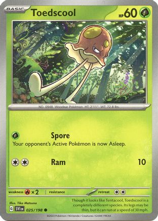 Toedscool - 025/198 (25) [SV01: Scarlet & Violet Base Set] - Deck Out Gaming
