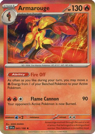Armarouge - 041/198 (41) [SV01: Scarlet & Violet Base Set] Holofoil - Deck Out Gaming