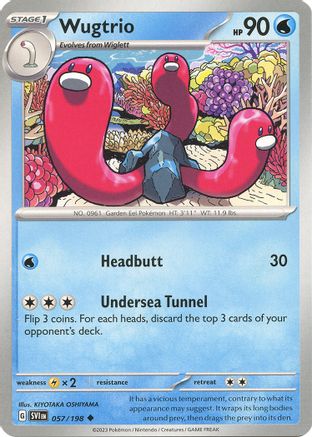 Wugtrio (57) [SV01: Scarlet & Violet Base Set] - Deck Out Gaming