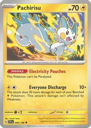 Pachirisu - 068/198 (68) [SV01: Scarlet & Violet Base Set] - Deck Out Gaming