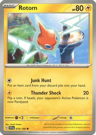 Rotom - 070/198 (70) [SV01: Scarlet & Violet Base Set] - Deck Out Gaming