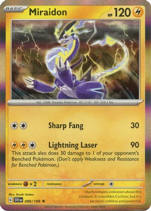 Miraidon (80) [SV01: Scarlet & Violet Base Set] Holofoil - Deck Out Gaming