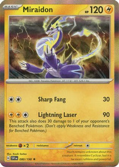 Miraidon (80) [SV01: Scarlet & Violet Base Set] Reverse Holofoil - Deck Out Gaming