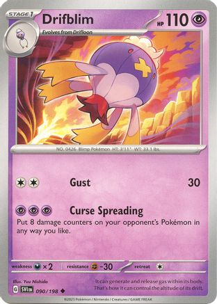 Drifblim (90) [SV01: Scarlet & Violet Base Set] Reverse Holofoil - Deck Out Gaming