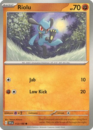 Riolu - 112/198 (112) [SV01: Scarlet & Violet Base Set] - Deck Out Gaming
