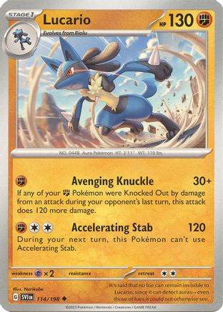 Lucario - 114/198 (114) [SV01: Scarlet & Violet Base Set] - Deck Out Gaming
