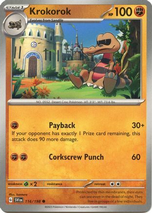 Krokorok (116) [SV01: Scarlet & Violet Base Set] - Deck Out Gaming