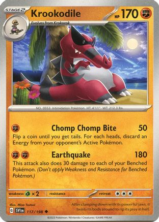 Krookodile (117) [SV01: Scarlet & Violet Base Set] - Deck Out Gaming