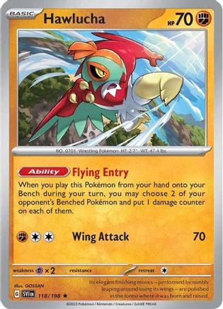 Hawlucha (118) [SV01: Scarlet & Violet Base Set] Holofoil - Deck Out Gaming