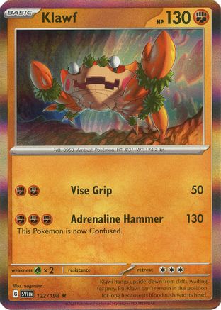 Klawf - 122/198 (122) [SV01: Scarlet & Violet Base Set] Holofoil - Deck Out Gaming